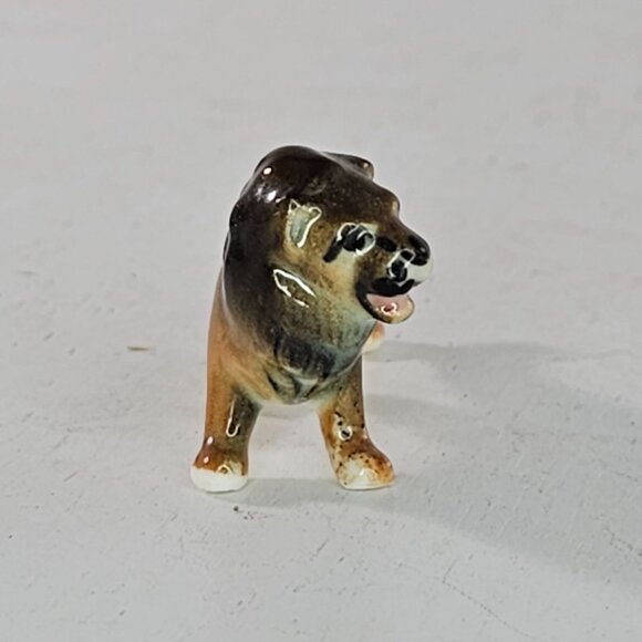 Bug House Bone China Japan Lion Miniature Figurine Tiny - Picture 2 of 8